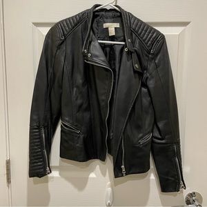 Faux Leather Biker Jacket